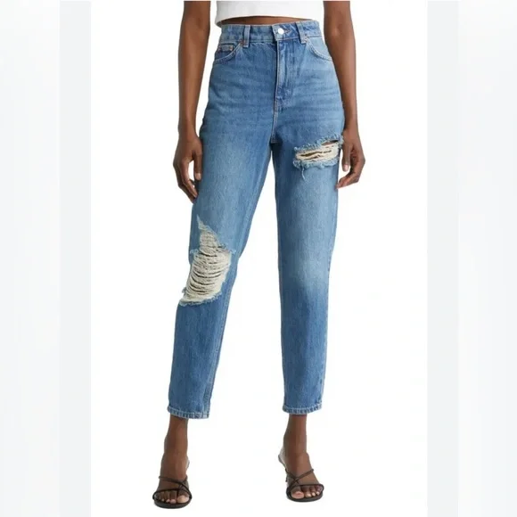 Top Shop Ankle Mom Jeans sz W 30 L 30 - Picture 1 of 7